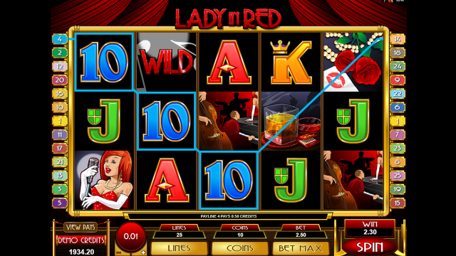 Игровой автомат Lady In Red 10