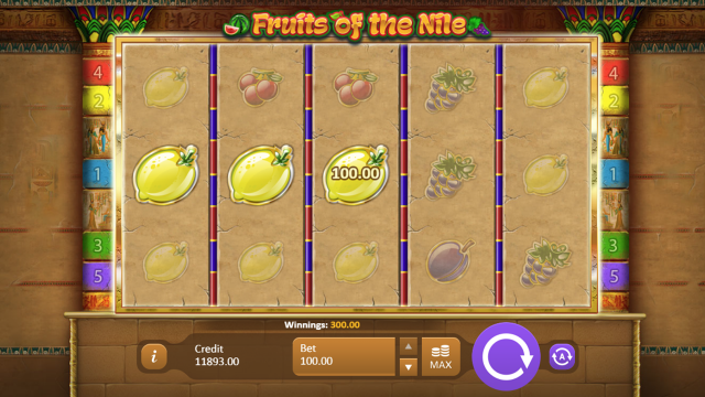 Игровой автомат Fruits Of The Nile 9