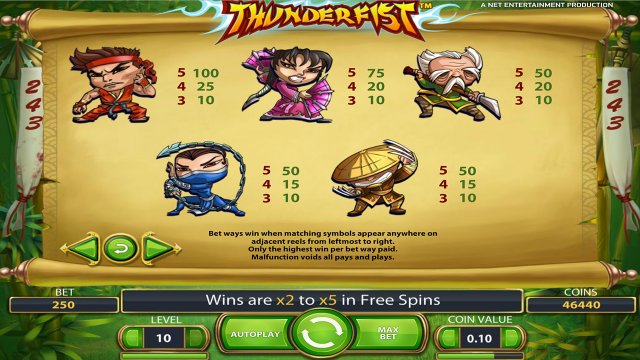 Игровой автомат Thunderfist 2