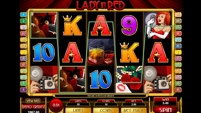Игровой автомат Lady In Red 7