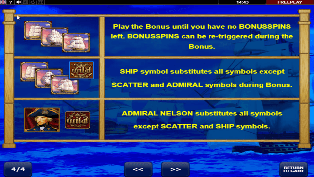 Игровой автомат Admiral Nelson 1
